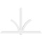 Ekena Millwork Redmond Architectural Grade PVC Gable Bracket, 84"W x 52 1/2"H x 4"D x 4"F, 15/12 Pitch GBP084X53X0404RED00 - alternate 3